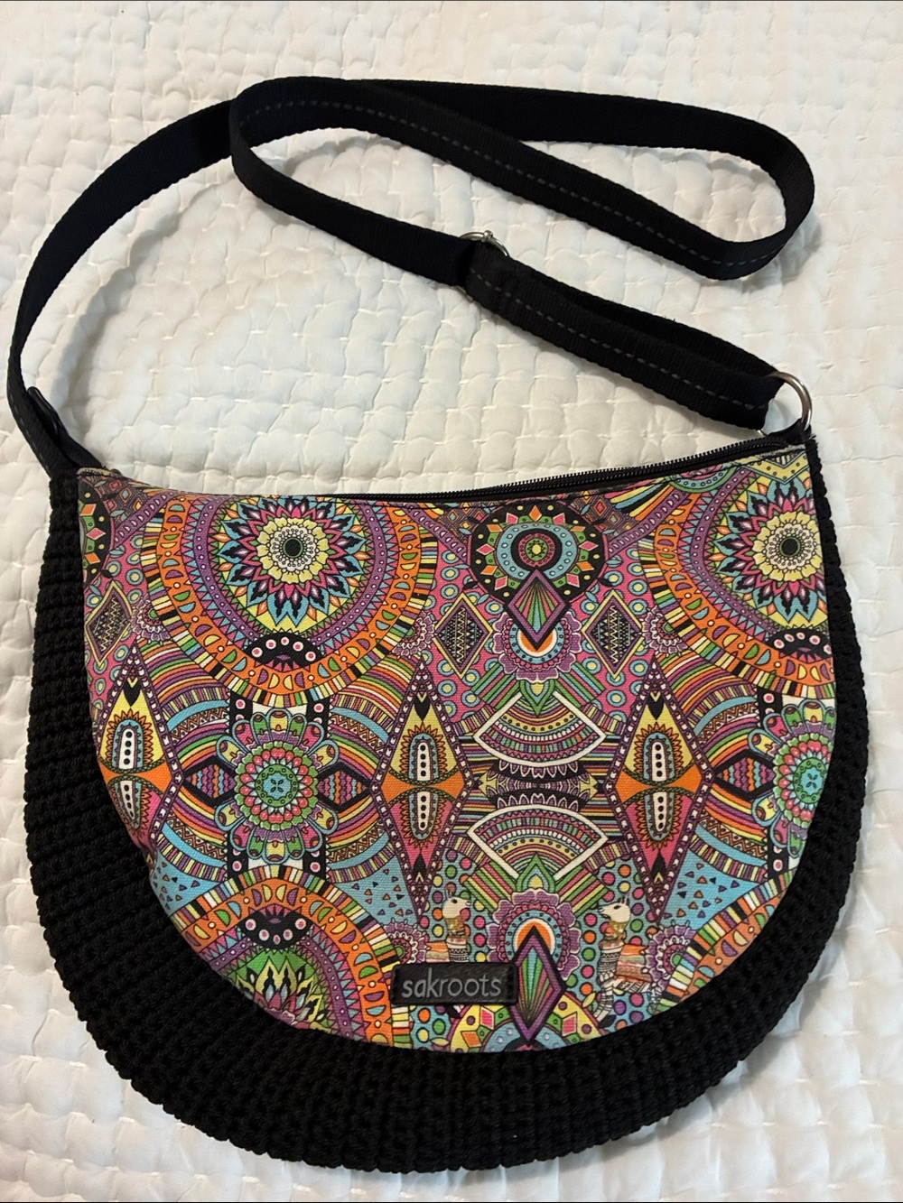 Sakroots Ryder Crochet Crossbody Wanderlust Print - Picture 2 of 4